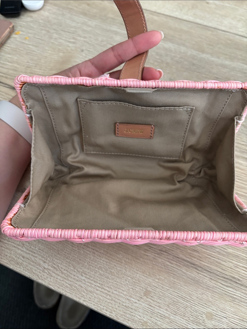 J. Crew Neon Petal Rattan Clutch - Picture 5 of 5